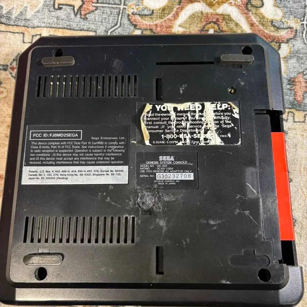 Sega Genesis Console W/Controller (UNTESTED)